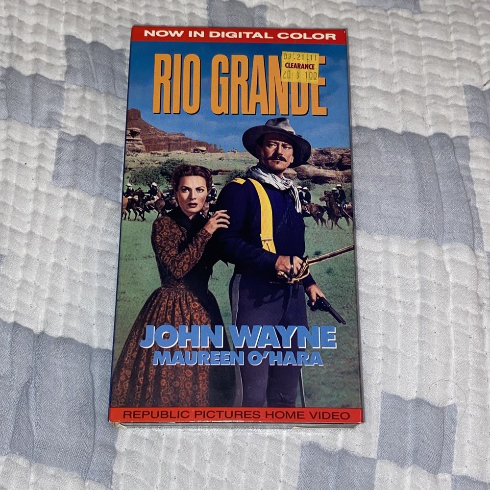 Rio Grande VHS Video Cassette John Wayne Maureen O'Hara republic pictures